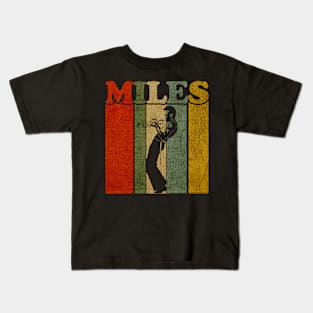 Retro Miles Davis Kids T-Shirt